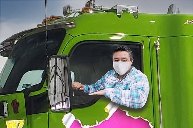 covid-19 truck driver image