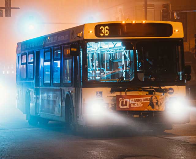 transporting heavy equipment like a city bus