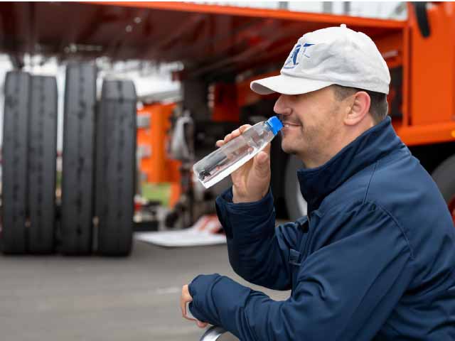 Trucker health stay hydrated